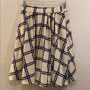 LuLaRoe Madison Skirt Plaid with pockets NWT Sz Xs